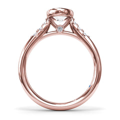 Beautiful Bezel Set Engagement Ring 