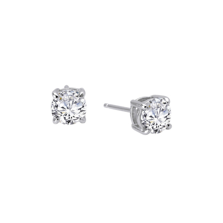 2 CTW Solitaire Stud Earrings