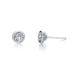 2.0 CTW Solitaire Stud Earrings