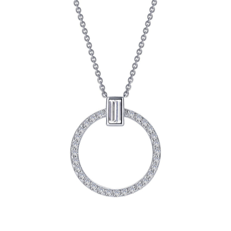 0.39 CTW Open Circle Necklace