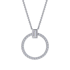 0.39 CTW Open Circle Necklace