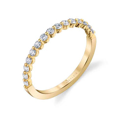 0.30TW 1-PRONG DIAMOND BAND 14K YELLOW