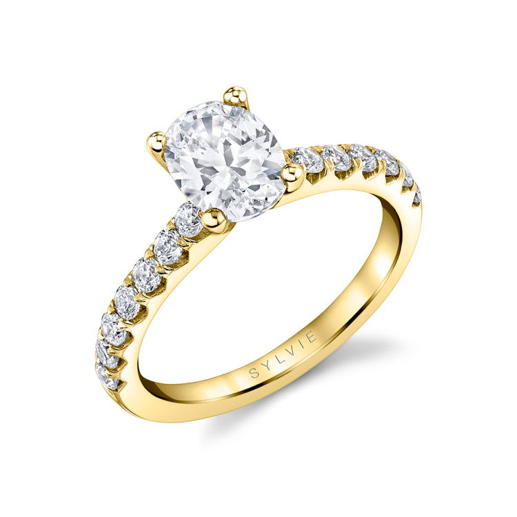 Oval Cut Classic Engagement Ring - Aimee