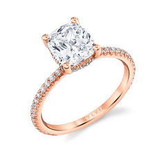 Cushion Cut Classic Engagement Ring - Maryam